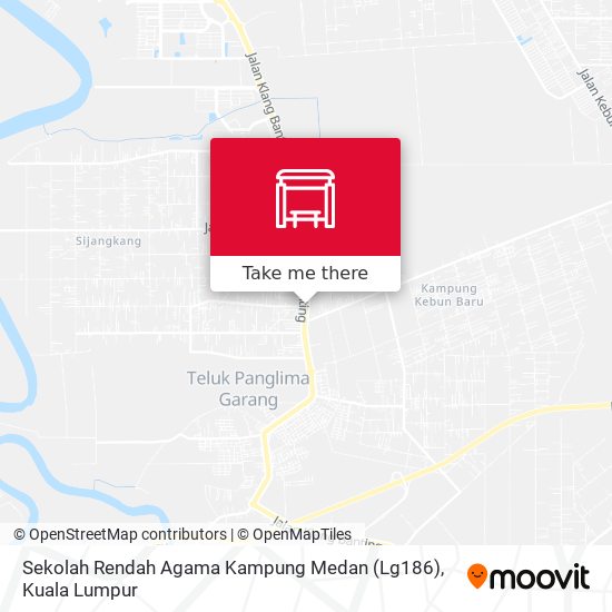 Peta Sekolah Rendah Agama Kampung Medan (Lg186)
