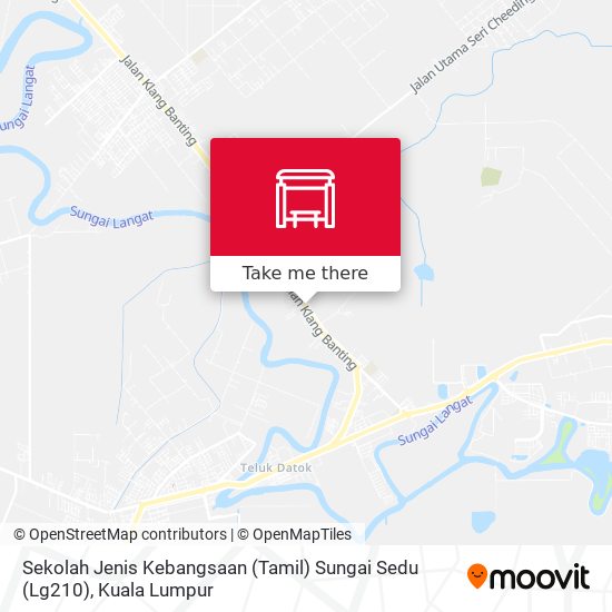 Peta Sekolah Jenis Kebangsaan (Tamil) Sungai Sedu (Lg210)