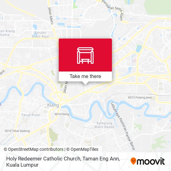 Peta Holy Redeemer Catholic Church, Taman Eng Ann