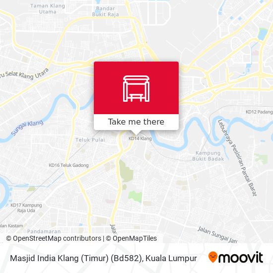 Peta Masjid India Klang (Timur) (Bd582)