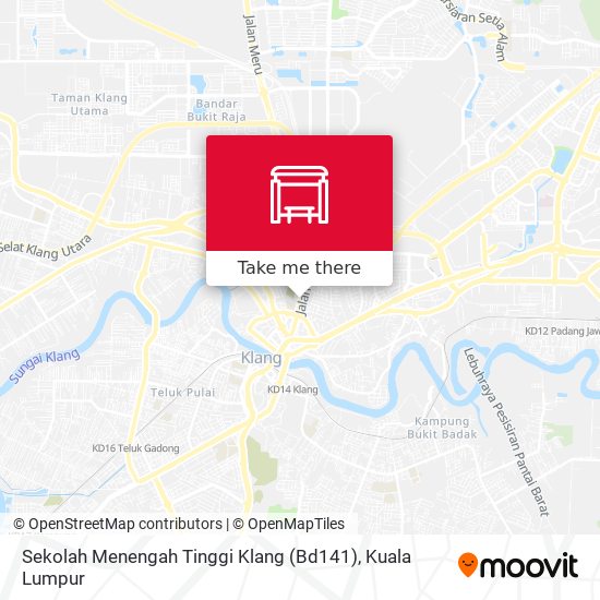 Peta Sekolah Menengah Tinggi Klang (Bd141)