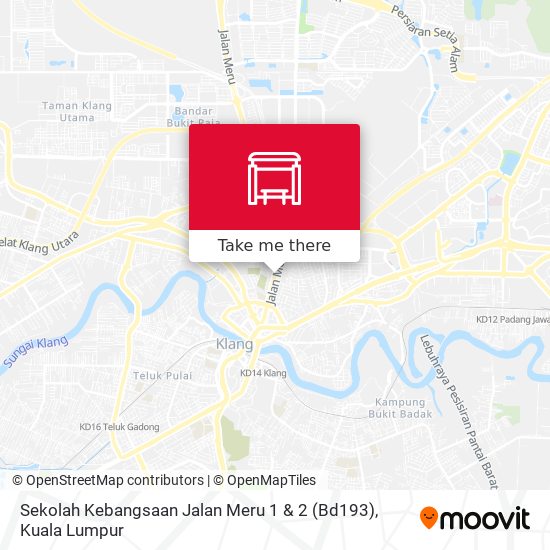 Peta Sekolah Kebangsaan Jalan Meru 1 & 2 (Bd193)