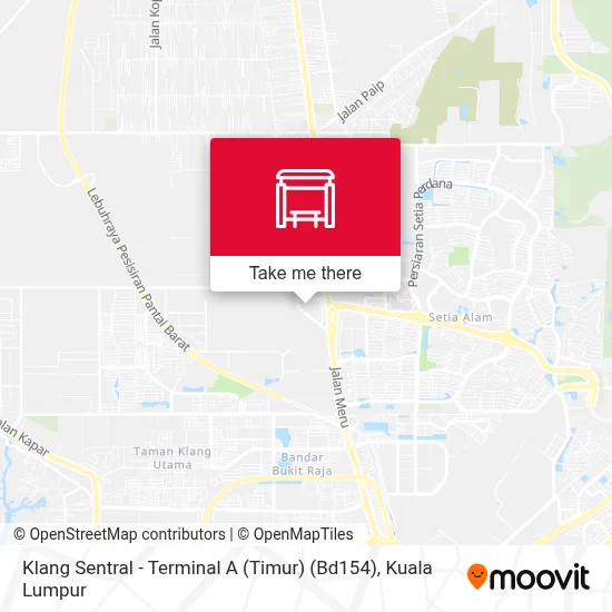 Klang Sentral - Terminal A (Timur) (Bd154) map