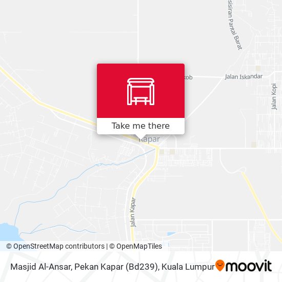 Peta Masjid Al-Ansar, Pekan Kapar (Bd239)