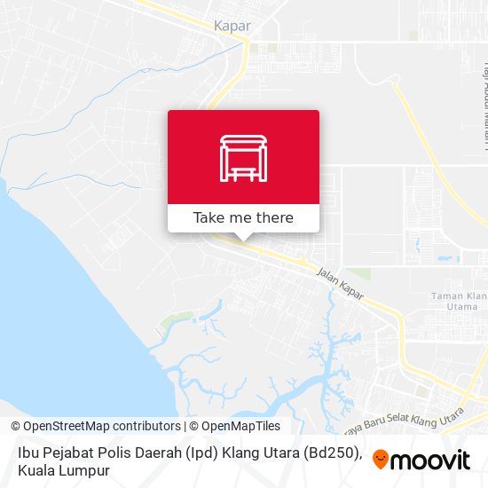 Peta Ibu Pejabat Polis Daerah (Ipd) Klang Utara (Bd250)