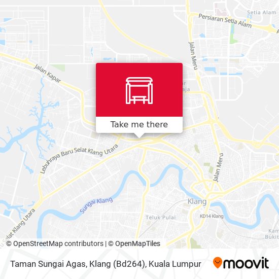 Peta Taman Sungai Agas, Klang (Bd264)