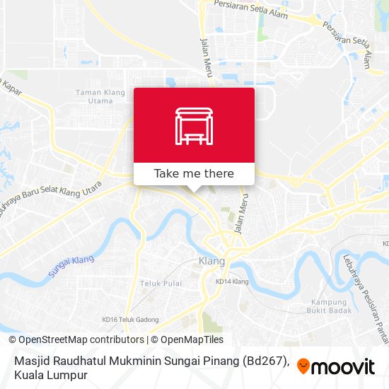 Peta Masjid Raudhatul Mukminin Sungai Pinang (Bd267)