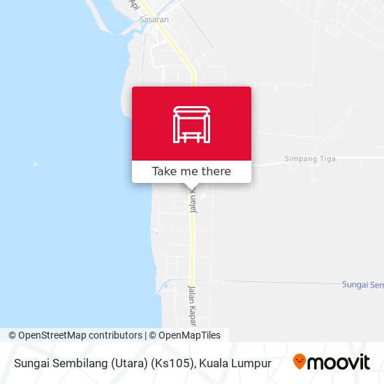 Peta Sungai Sembilang (Utara) (Ks105)