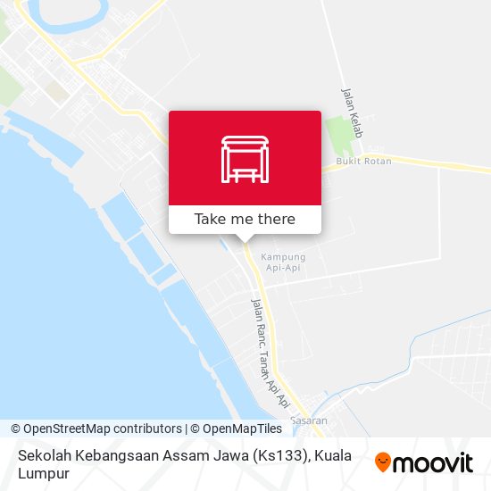 Peta Sekolah Kebangsaan Assam Jawa (Ks133)