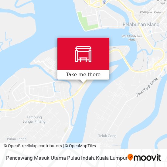 Peta Pencawang Masuk Utama Pulau Indah