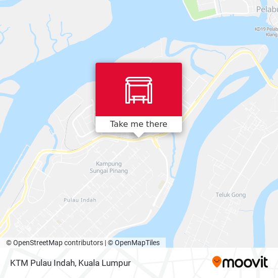 Peta KTM Pulau Indah