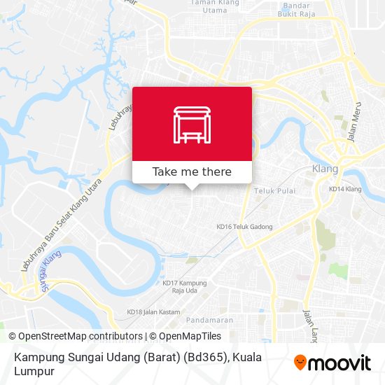 Kampung Sungai Udang (Barat) (Bd365) map