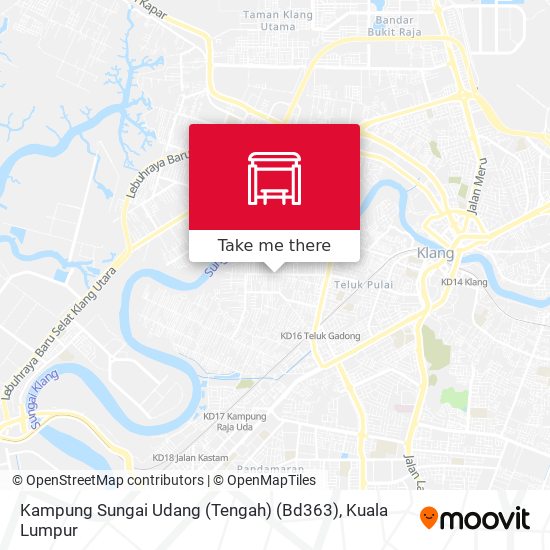 Kampung Sungai Udang (Tengah) (Bd363) map