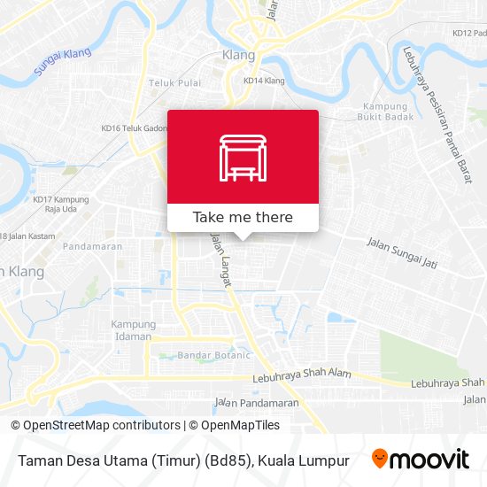 Peta Taman Desa Utama (Timur) (Bd85)