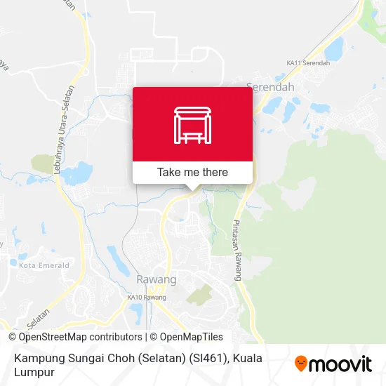 Kampung Sungai Choh (Selatan) (Sl461) map