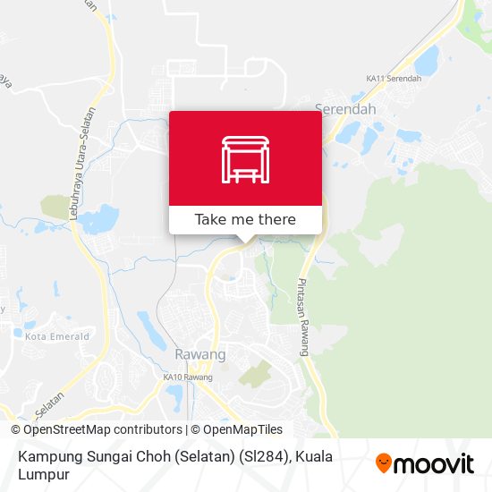 Kampung Sungai Choh (Selatan) (Sl284) map