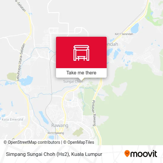 Simpang Sungai Choh (Hs2) map