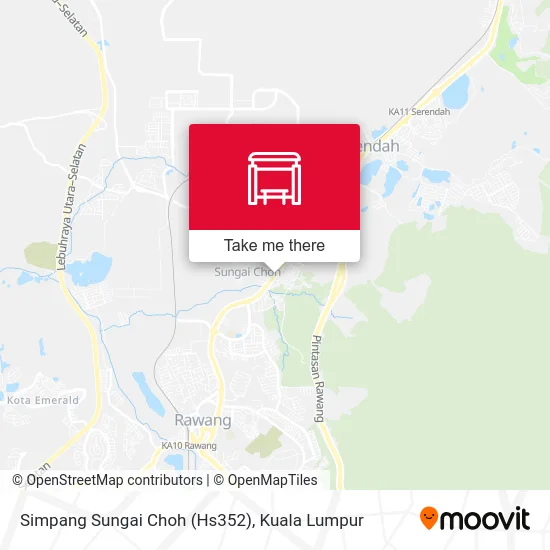 Simpang Sungai Choh (Hs352) map