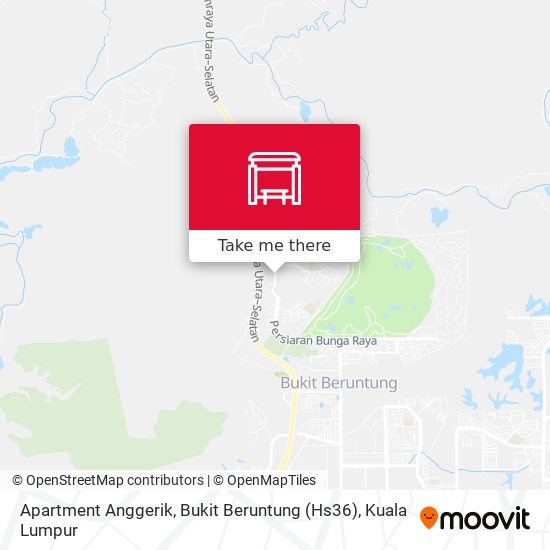 Peta Apartment Anggerik, Bukit Beruntung (Hs36)