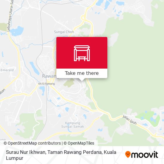 Peta Surau Nur Ikhwan, Taman Rawang Perdana
