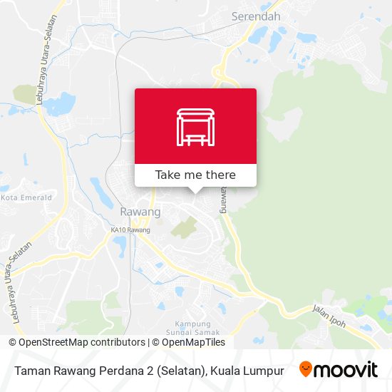 Peta Taman Rawang Perdana 2 (Selatan)