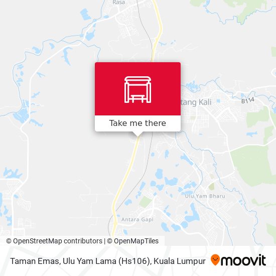 Peta Taman Emas, Ulu Yam Lama (Hs106)