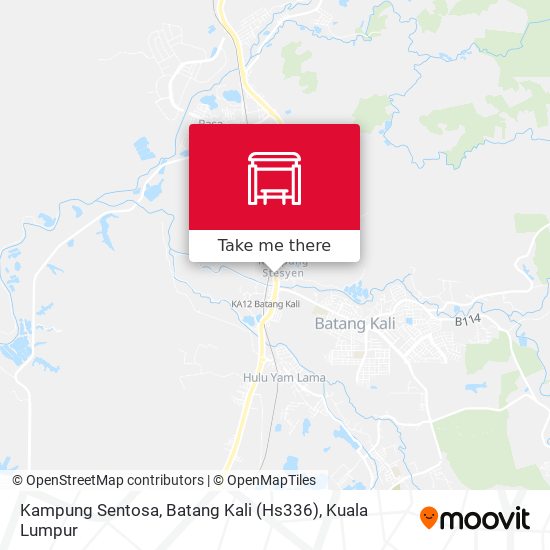 Kampung Sentosa, Batang Kali (Hs336) map
