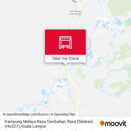Kampung Melayu Rasa Tambahan, Rasa (Selatan) (Hs327) map