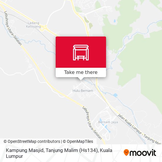Peta Kampung Masjid, Tanjung Malim (Hs134)