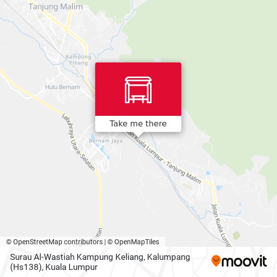 Peta Surau Al-Wastiah Kampung Keliang, Kalumpang (Hs138)