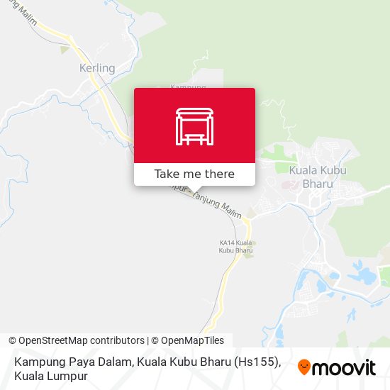 Kampung Paya Dalam, Kuala Kubu Bharu (Hs155) map