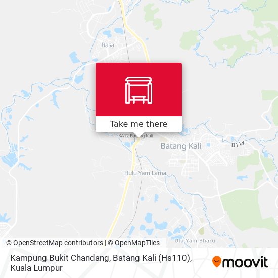 Kampung Bukit Chandang, Batang Kali (Hs110) map