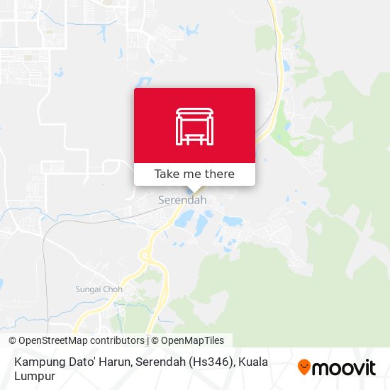 Peta Kampung Dato' Harun, Serendah (Hs346)