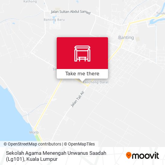 Peta Sekolah Agama Menengah Unwanus Saadah (Lg101)