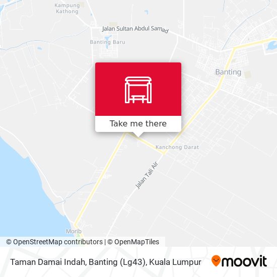 Peta Taman Damai Indah, Banting (Lg43)