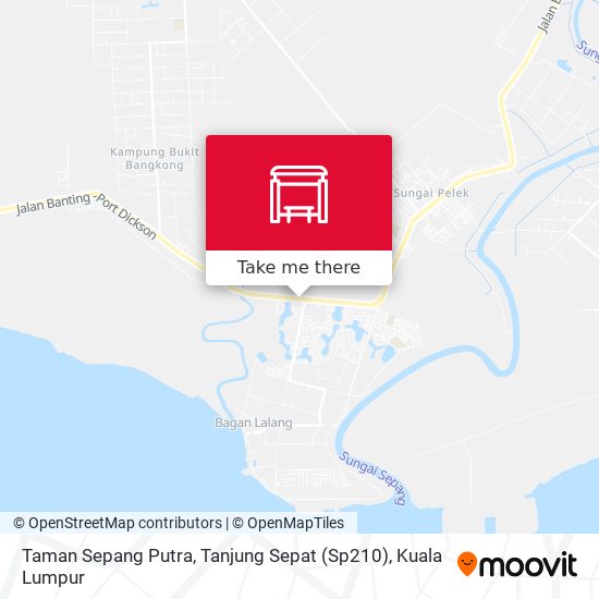 Peta Taman Sepang Putra, Tanjung Sepat (Sp210)
