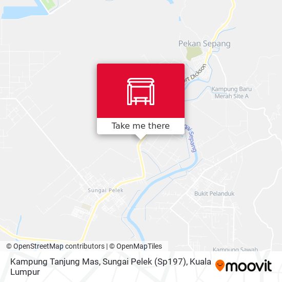 Peta Kampung Tanjung Mas, Sungai Pelek (Sp197)