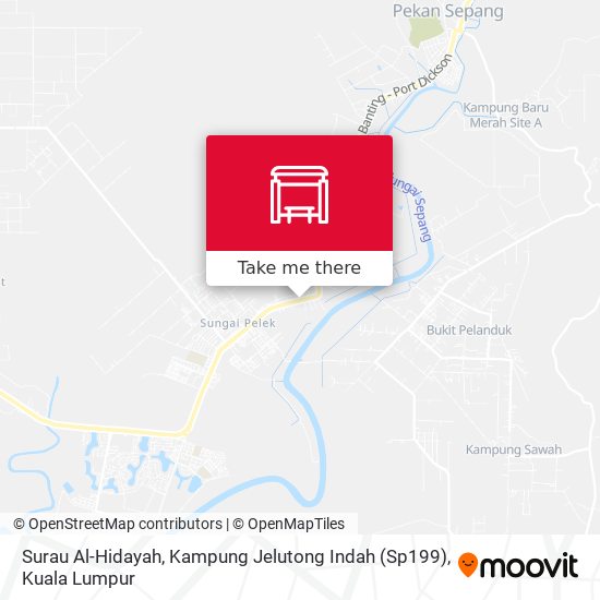 Peta Surau Al-Hidayah, Kampung Jelutong Indah (Sp199)