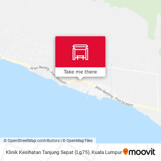 Klinik Kesihatan Tanjung Sepat (Lg75) map