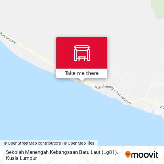 Peta Sekolah Menengah Kebangsaan Batu Laut (Lg81)