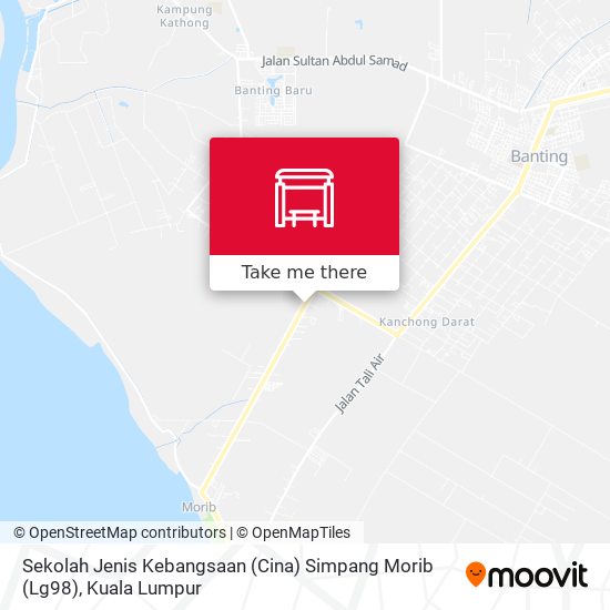 Peta Sekolah Jenis Kebangsaan (Cina) Simpang Morib (Lg98)