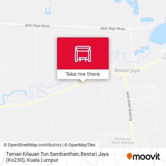 Peta Taman Kilauan Tun Sambanthan, Bestari Jaya (Ks230)