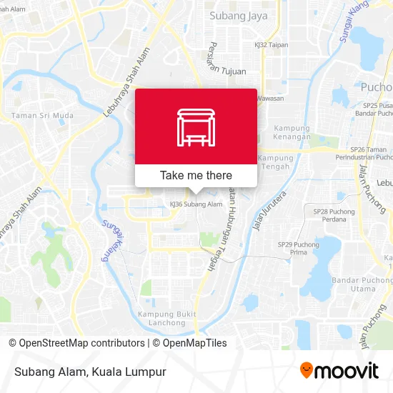 Subang Alam map