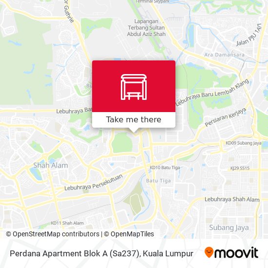 Perdana Apartment Blok A (Sa237) map