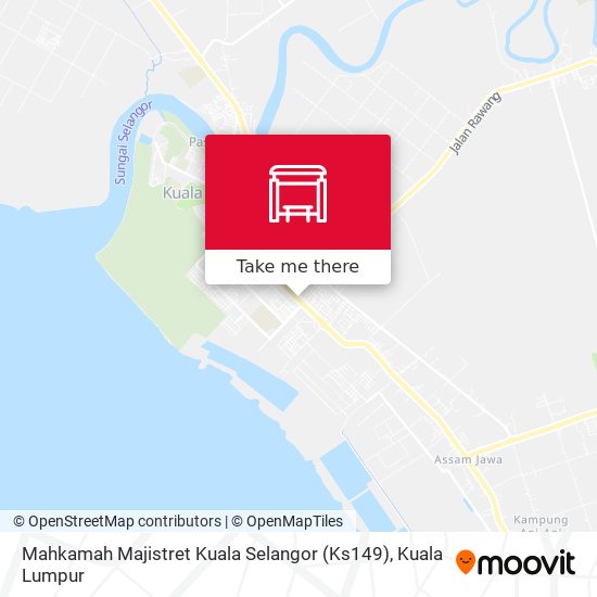 Peta Mahkamah Majistret Kuala Selangor (Ks149)