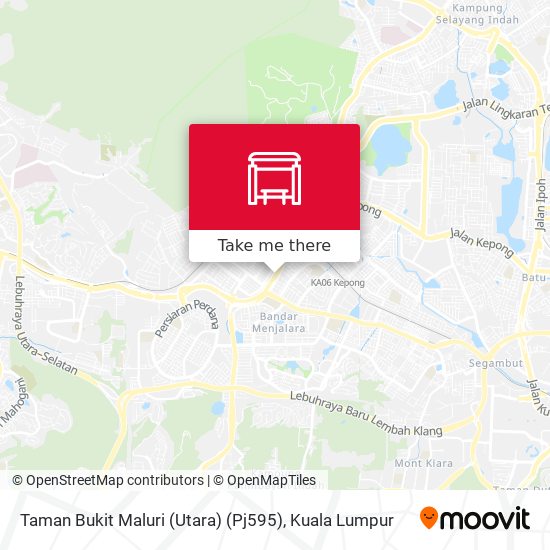 Taman Bukit Maluri (Utara) (Pj595) map