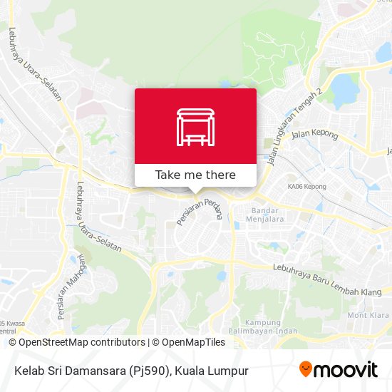 Peta Kelab Sri Damansara (Pj590)