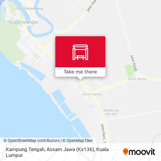 Peta Kampung Tengah, Assam Jawa (Ks136)