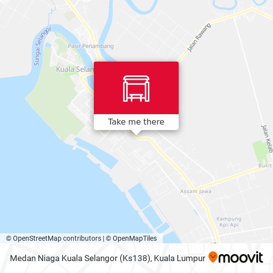 Medan Niaga Kuala Selangor (Ks138) map