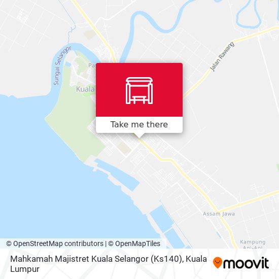 Peta Mahkamah Majistret Kuala Selangor (Ks140)